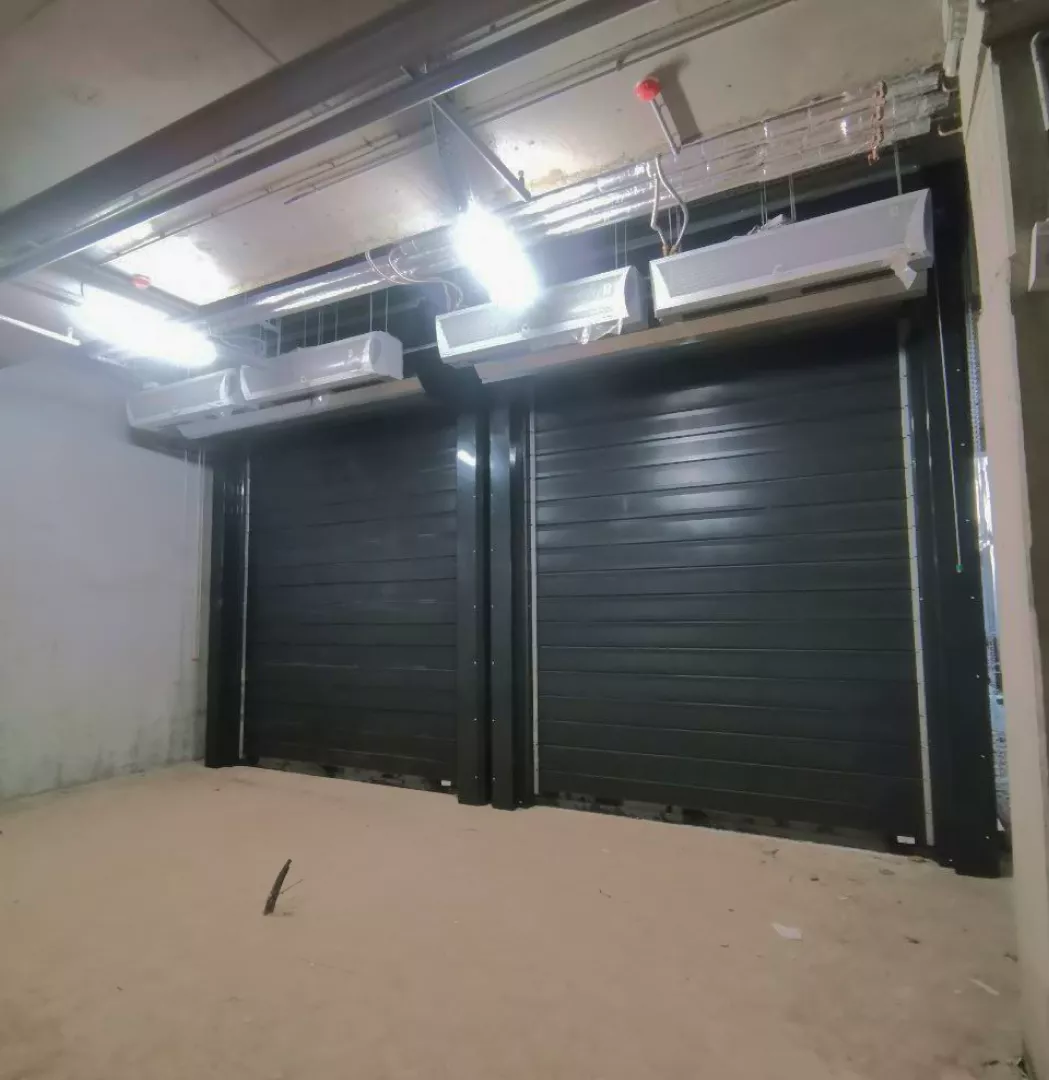 Скоростные спиральные ворота для паркинга